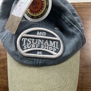 Tsunami‎ Surf Shop Hat SPF Adjustable Blue Graphic NWT